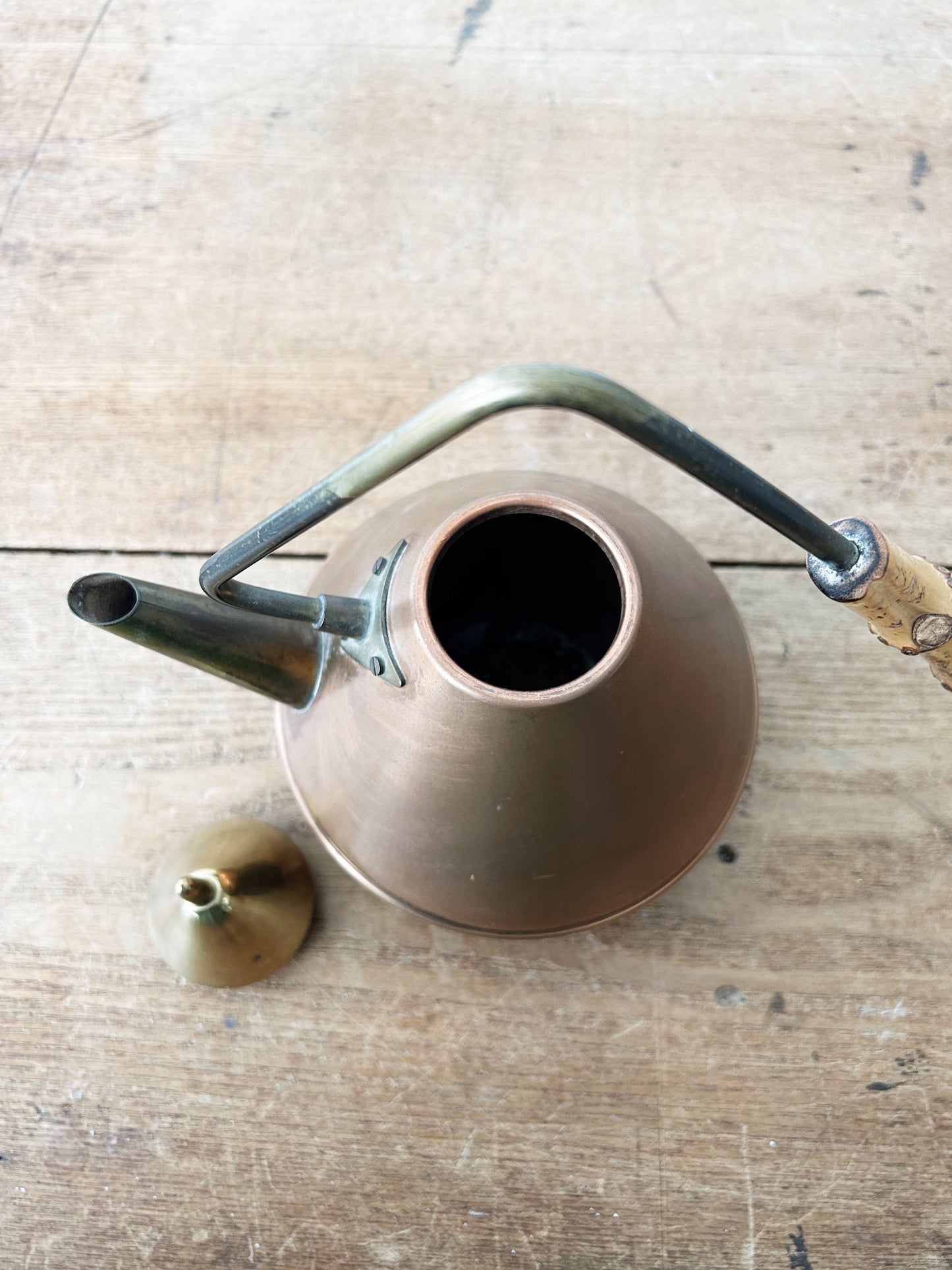 Mid Century Copper and Brass Teapot Holland