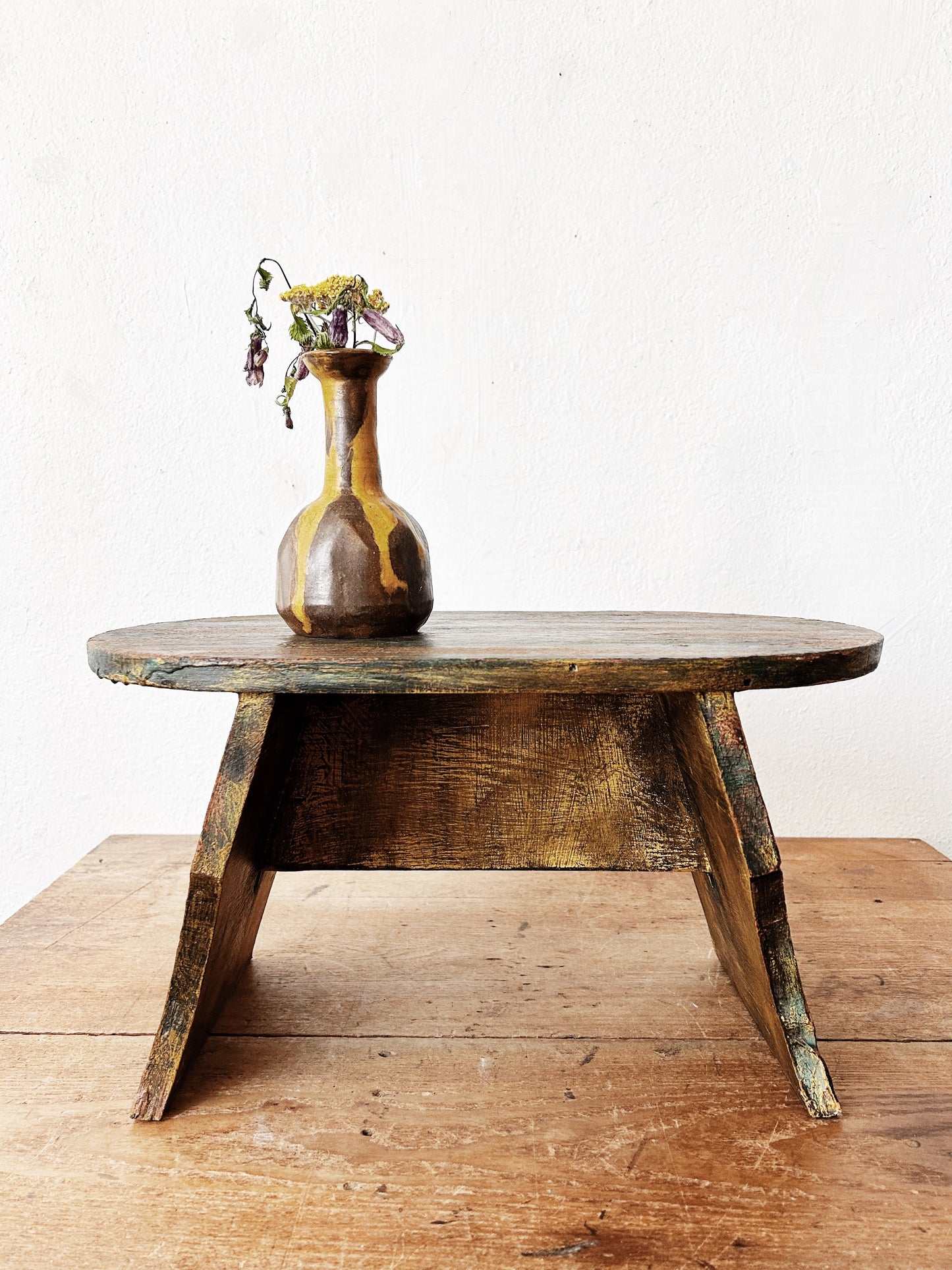 Primitive Wood Stool