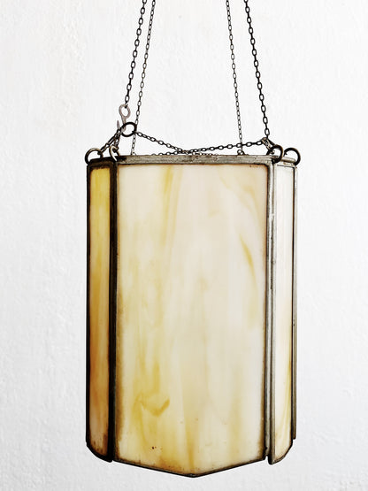 Antique Slag Glass Lampshade