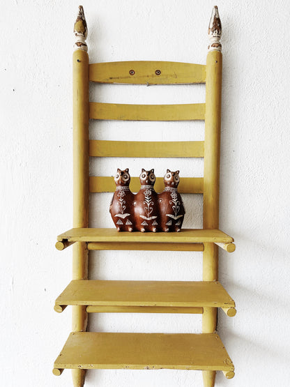 Re Purposed Vintage Chair Shelf