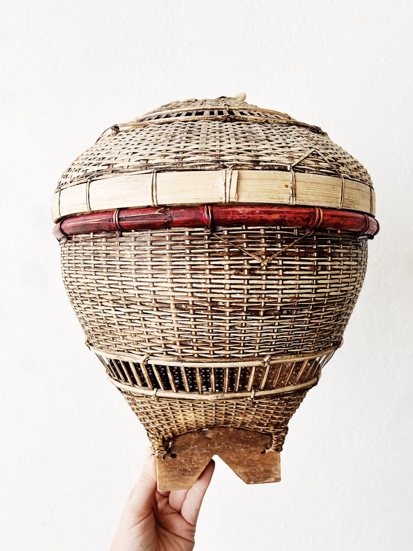 Vintage Balinese Fishing Basket