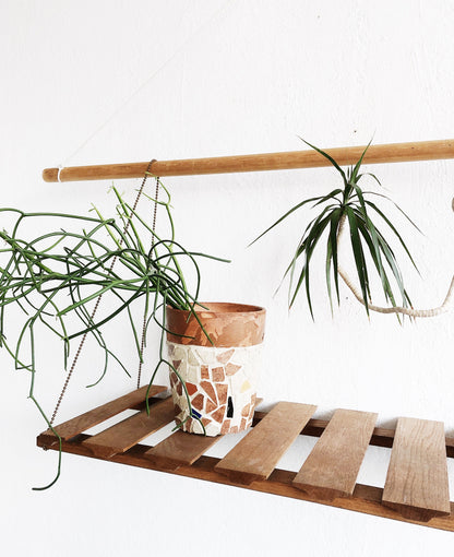 Vintage Oak Hanging Rack