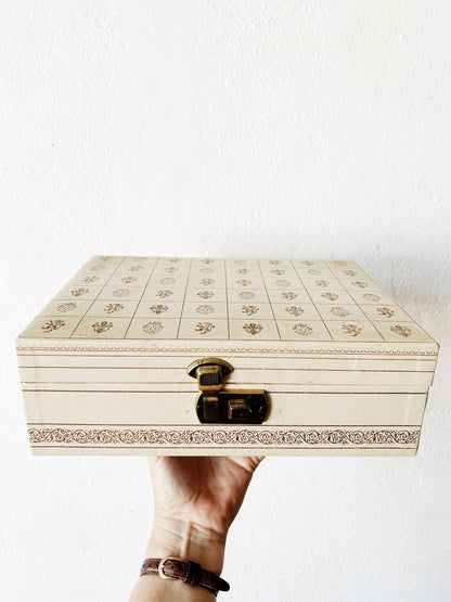 Mid Century Jewelry Box with Key