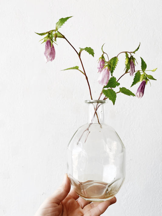 Old Faceted Glass Decanter
