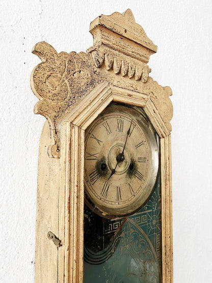 Antique Clock Box Assemblage Art