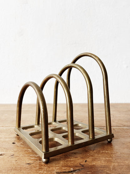Vintage Brass Organizer Rack