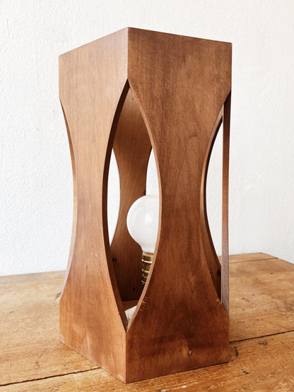 Mid Century Teak Lamp