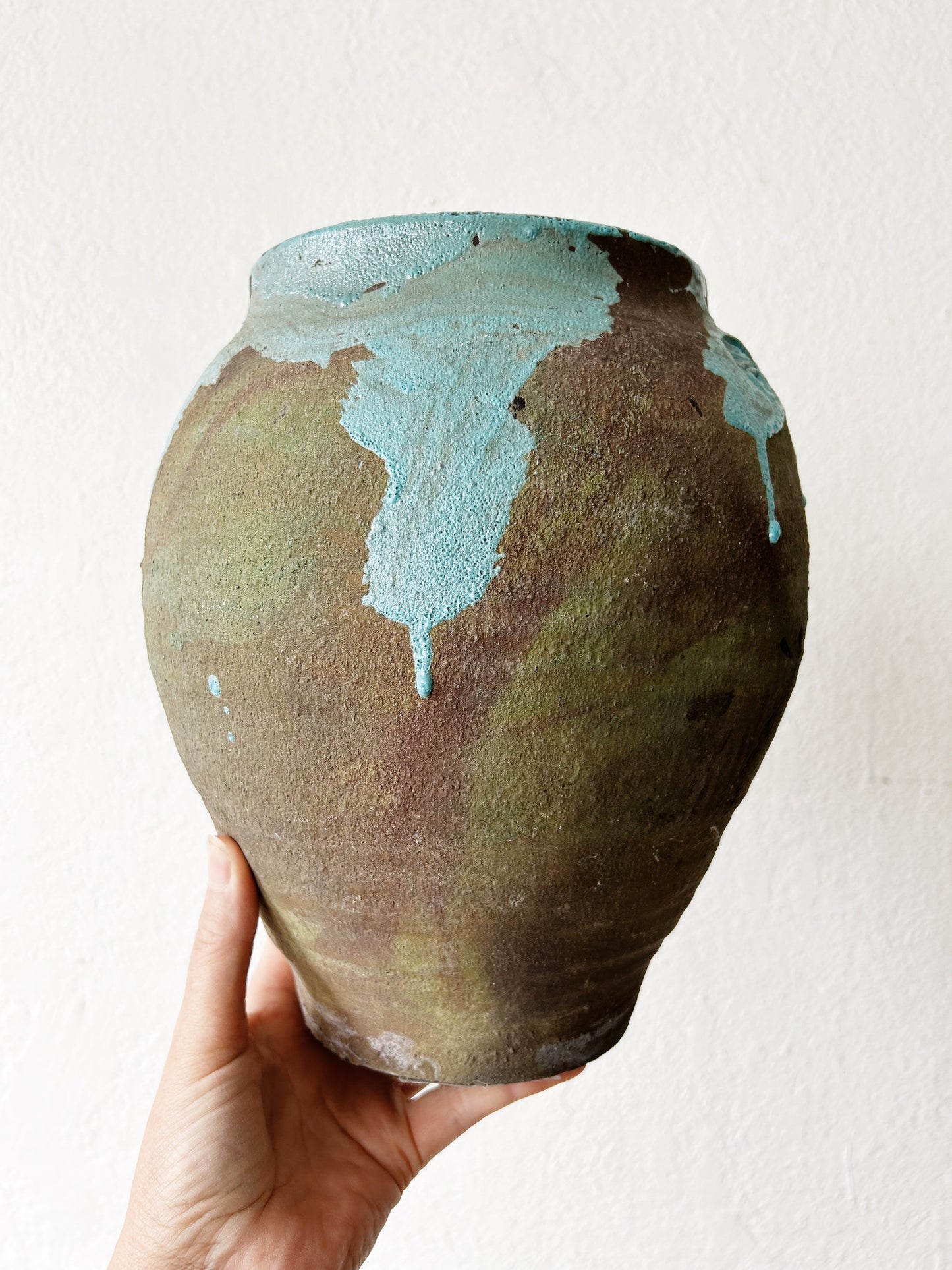 Raku Fired Studio Vessel