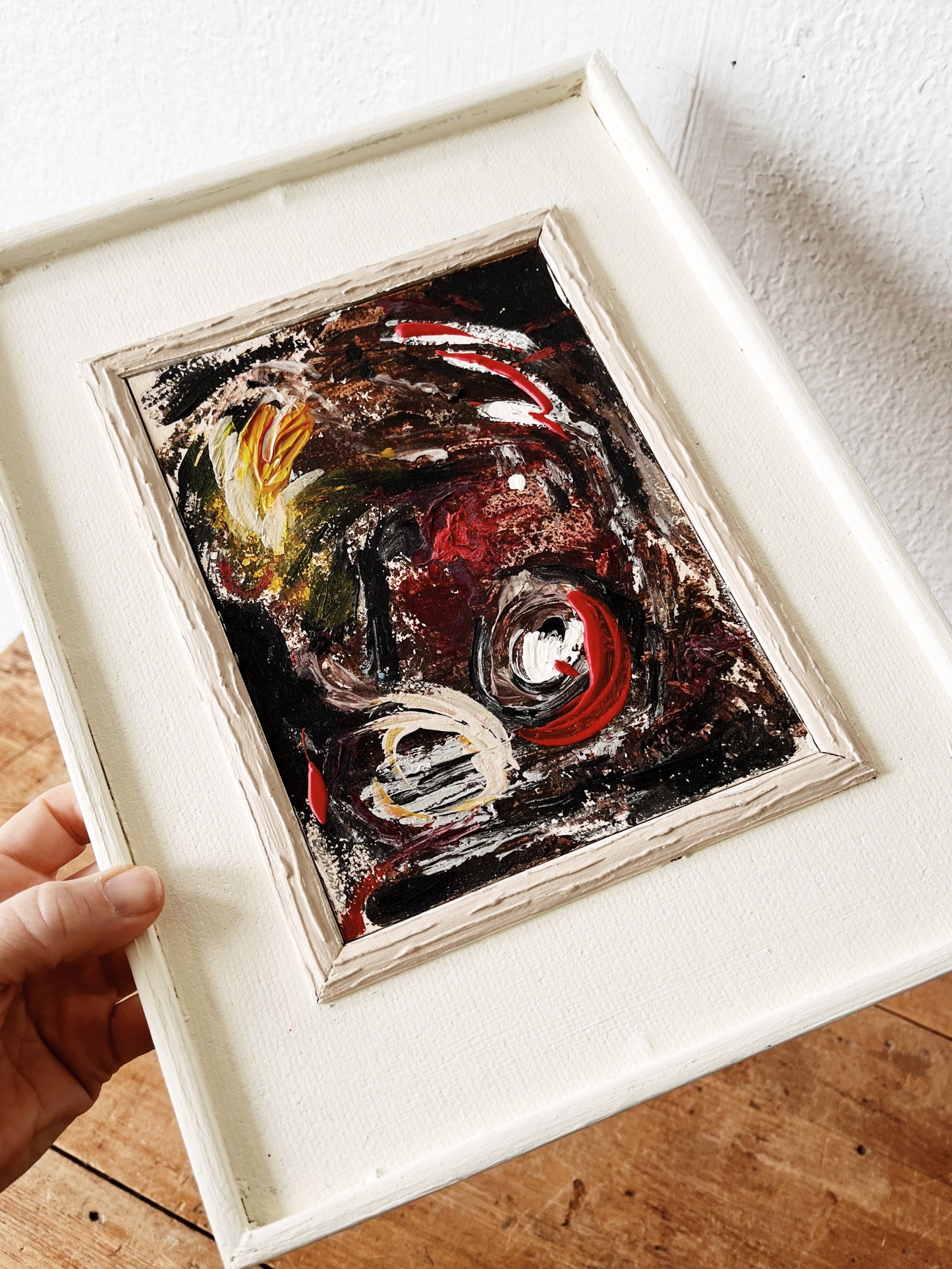 Original Vintage Abstract Impressionist Painting