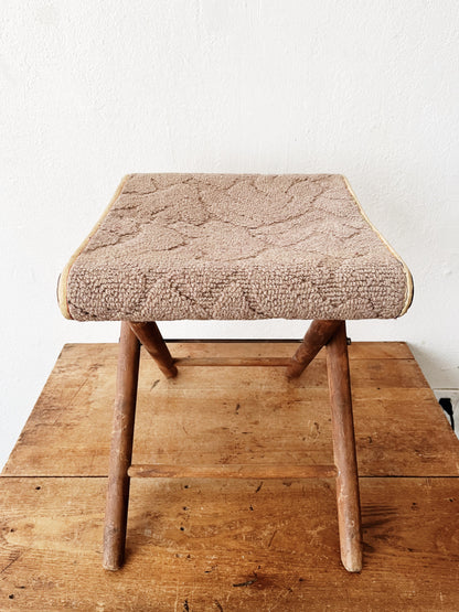 Vintage Folding Carpet Stool
