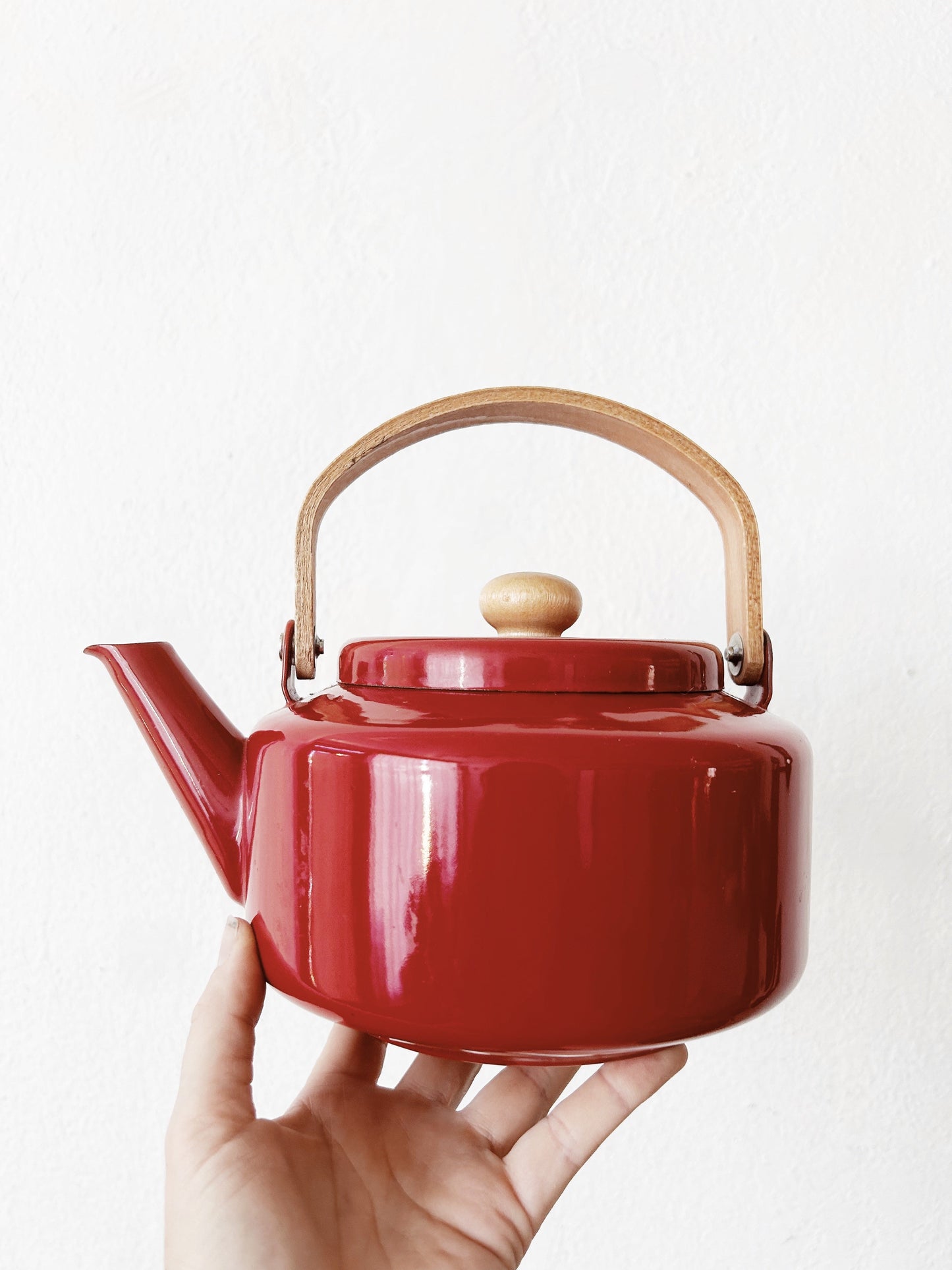 Mid Century Enamel Kettle