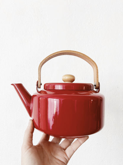 Mid Century Enamel Kettle
