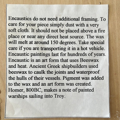 Original Abstract Encaustic Painting