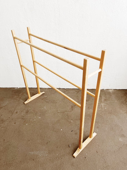Natural Birch Textile Rack