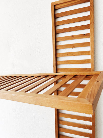 Slatted Wood Shelf