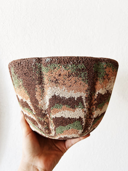 Mid Century Cement Pot