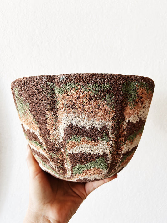 Mid Century Cement Pot