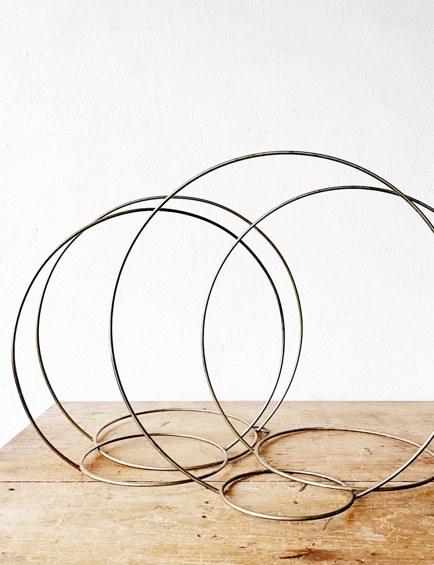 Vintage Minimal Brass Circle Planter