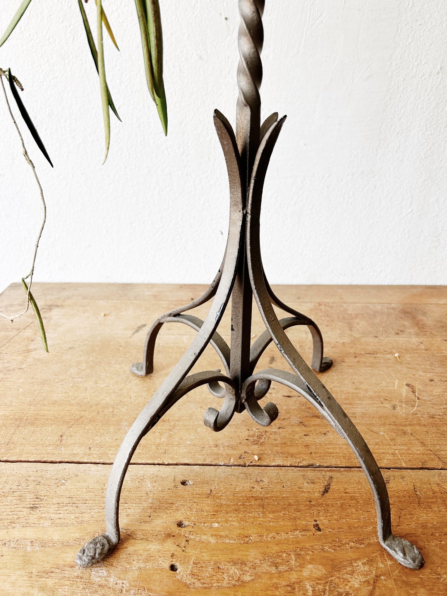 Antique Iron Plant Stand