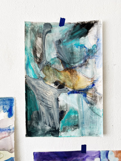 Original Abstract Watercolor Painting