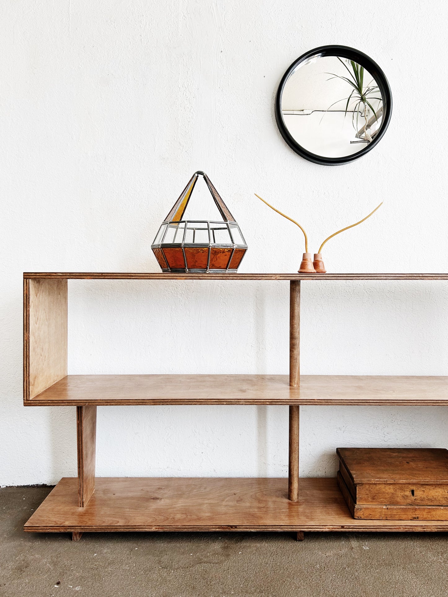 Large Handmade Modern Craft Wood Shelf