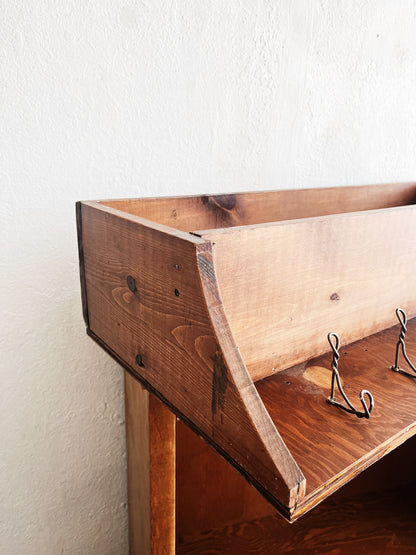 Large Vintage Handmade Coat Rack