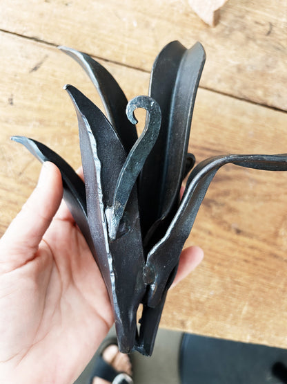 Hand Forged Brutalist Style Iron Sculpture