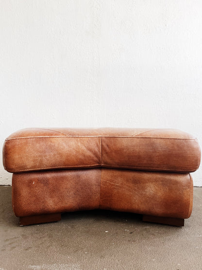 Vintage Leather Ottoman
