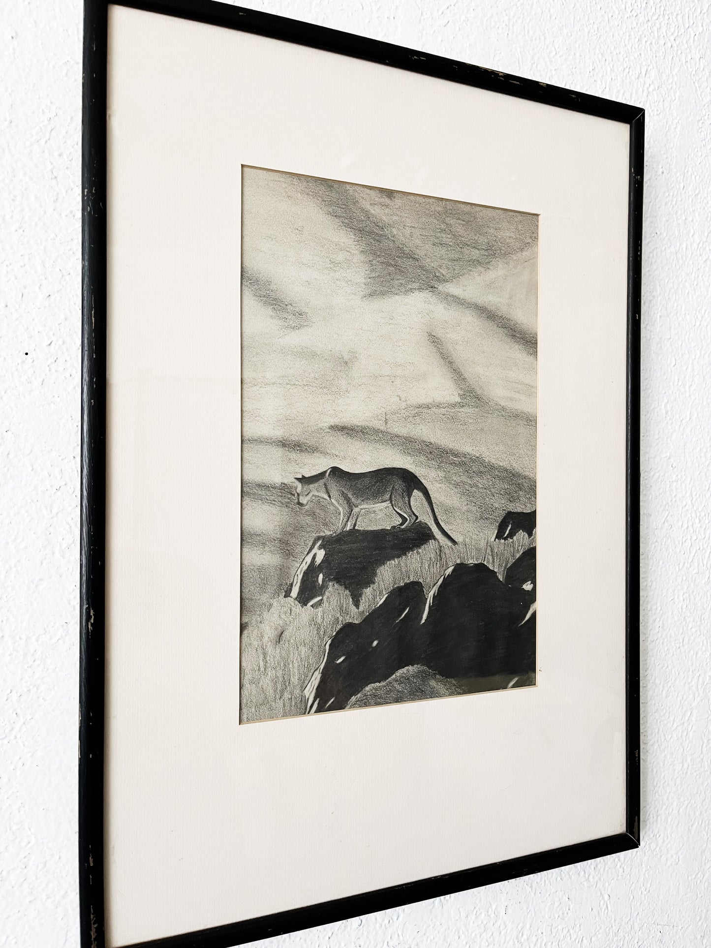 Vintage Charcoal Drawing