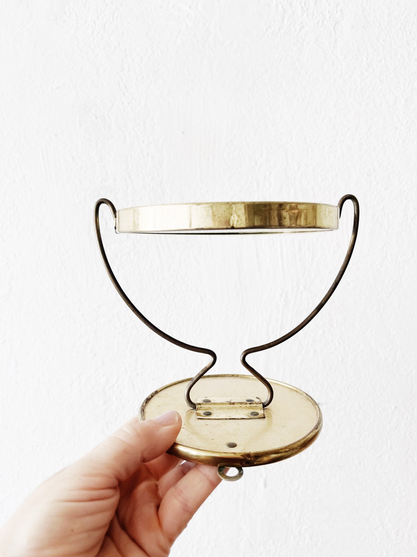 Vintage Brass Mirror