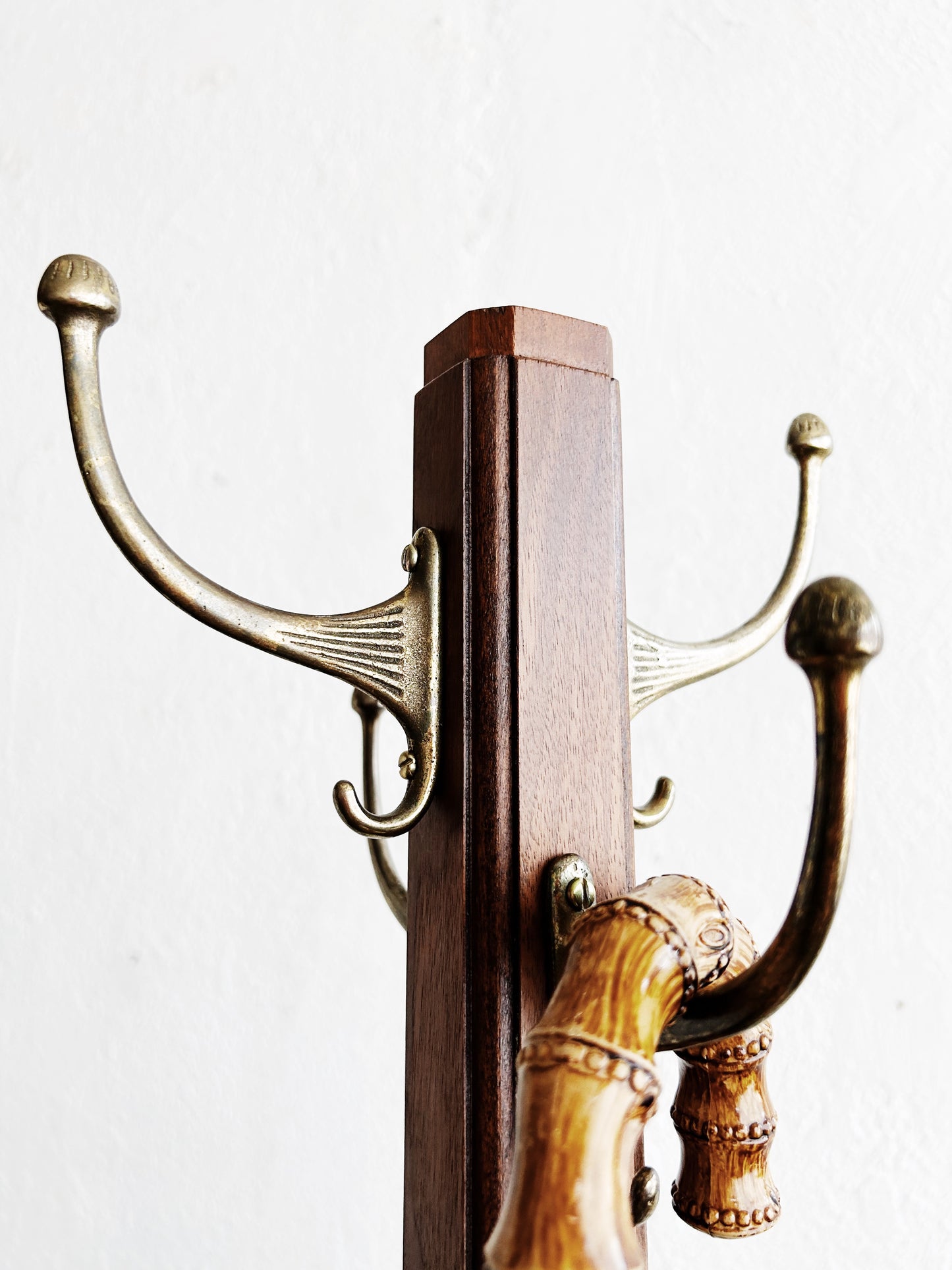 Antique Wood Hall Tree