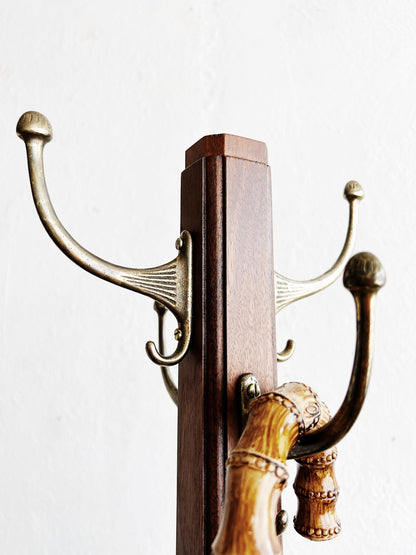 Antique Wood Hall Tree