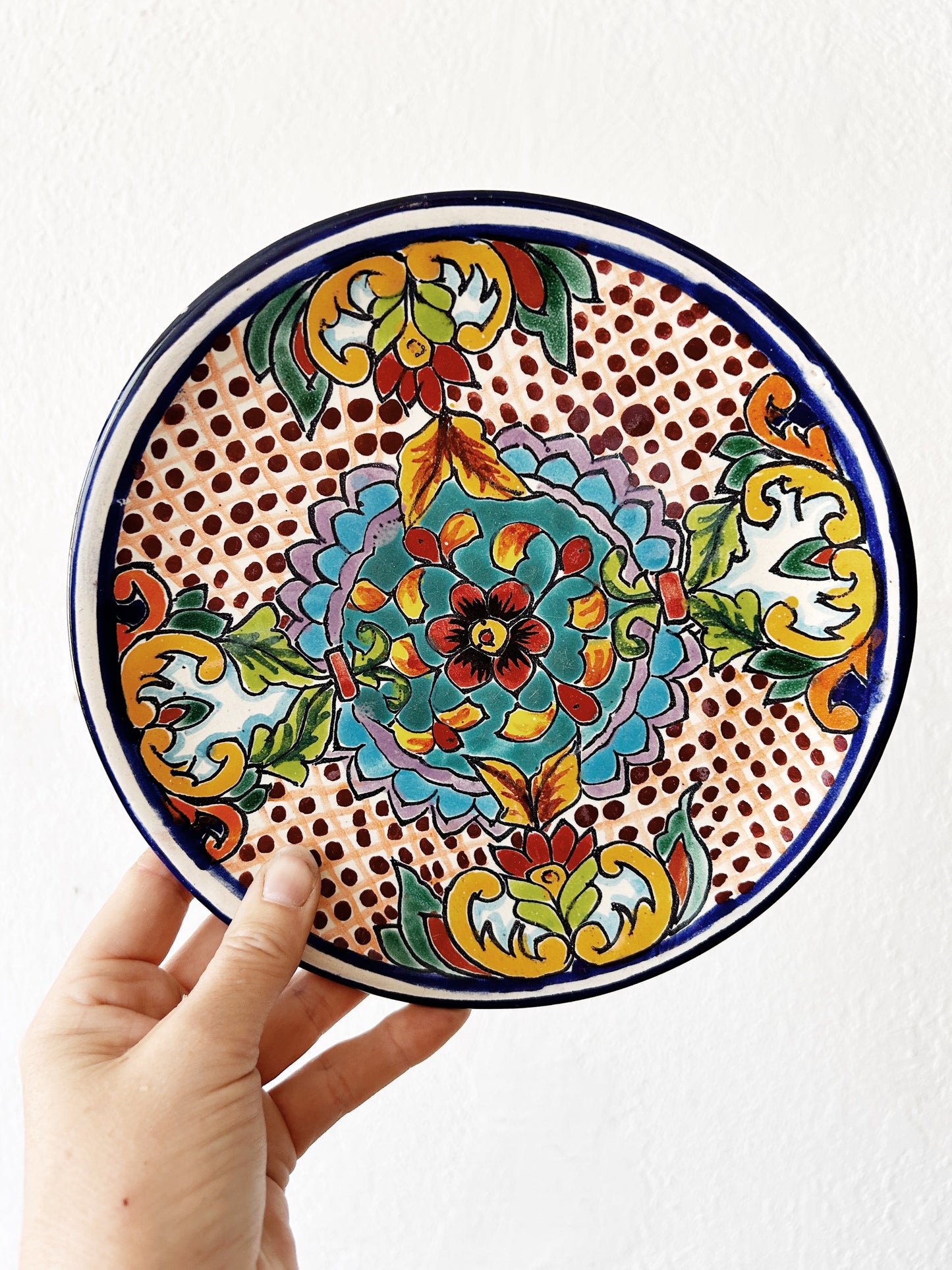 Hand Painted Ceramic Plates Mexico