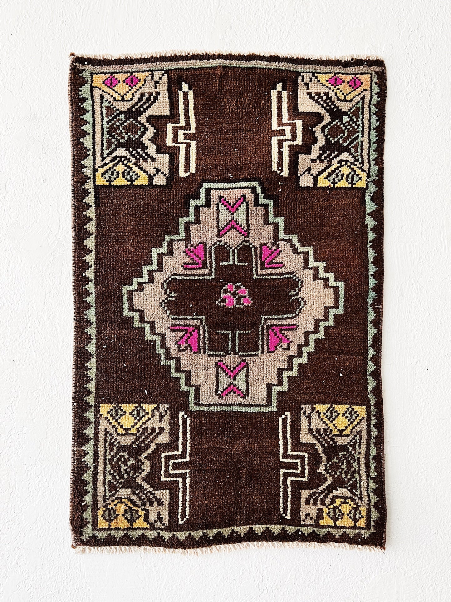 Vintage Turkish Mini Rug