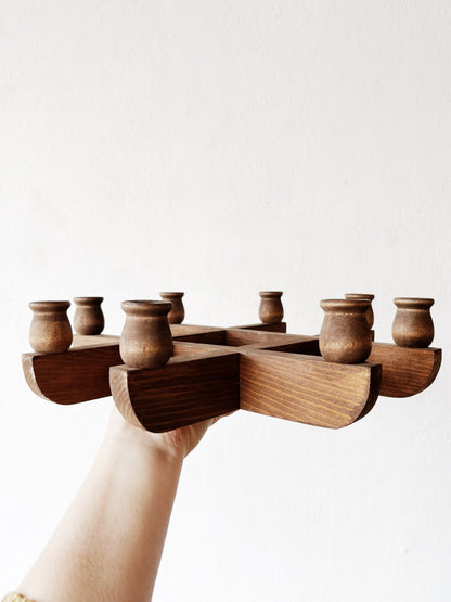 Handmade Wood Candelabra