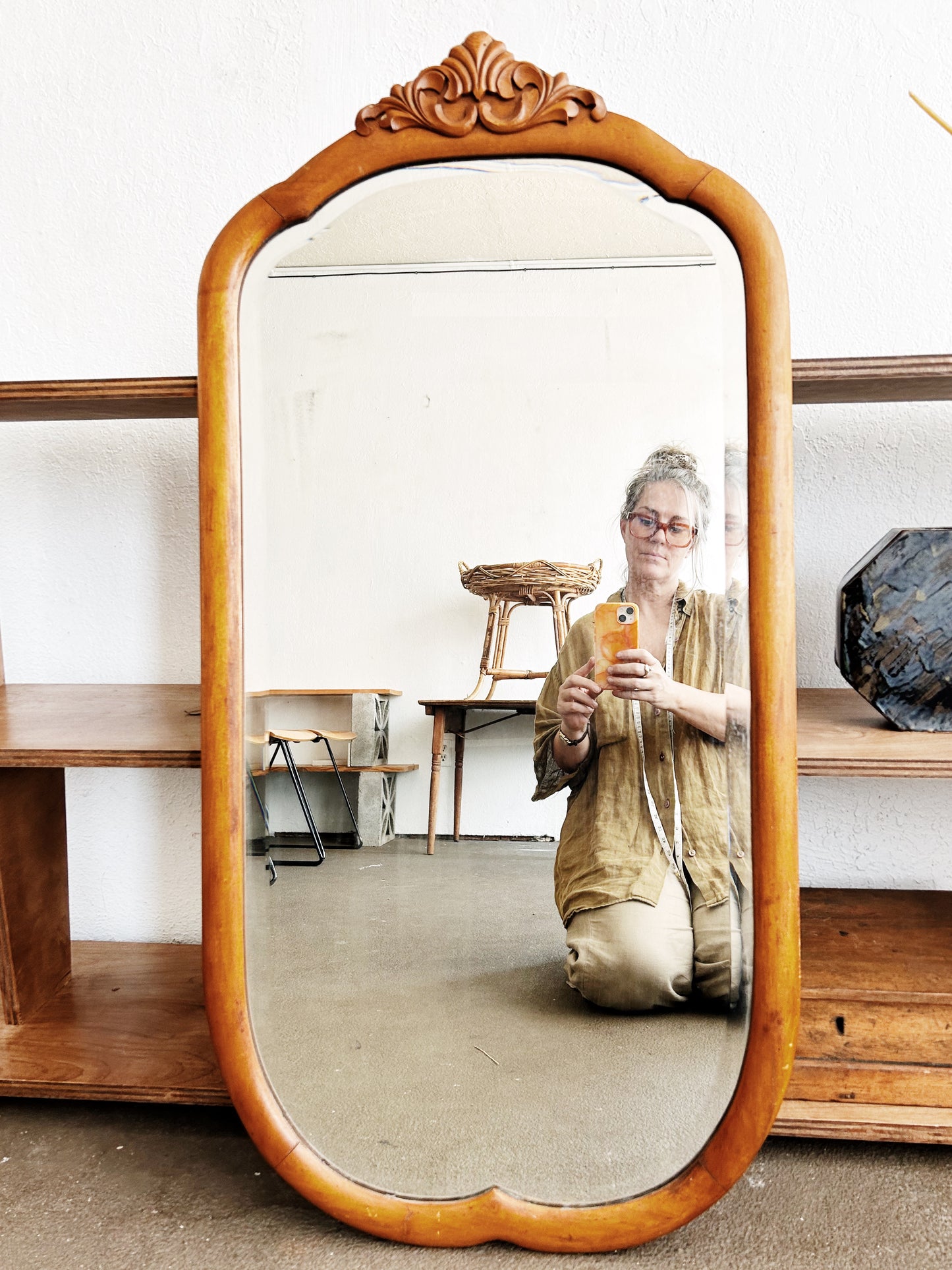 Antique Beveled Mirror
