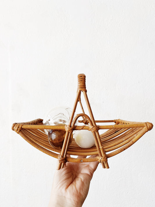 Vintage Bamboo Basket