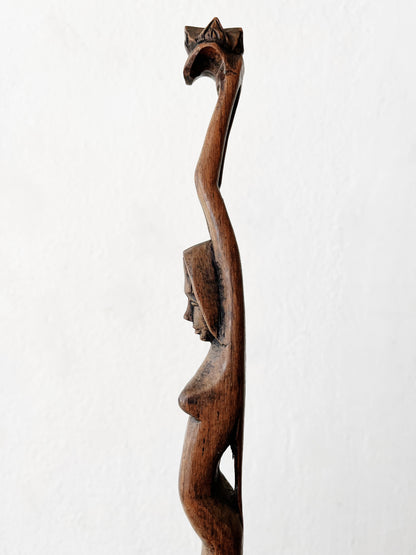 Antique Wood Mermaid