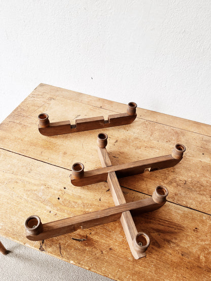 Handmade Wood Candelabra