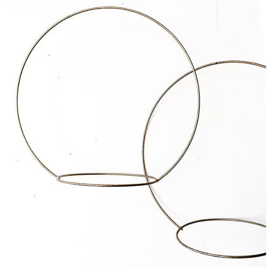 Vintage Minimal Brass Circle Plant Hanger