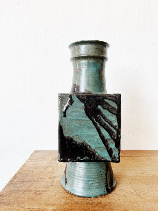 Vintage Brutalist Pottery Vase