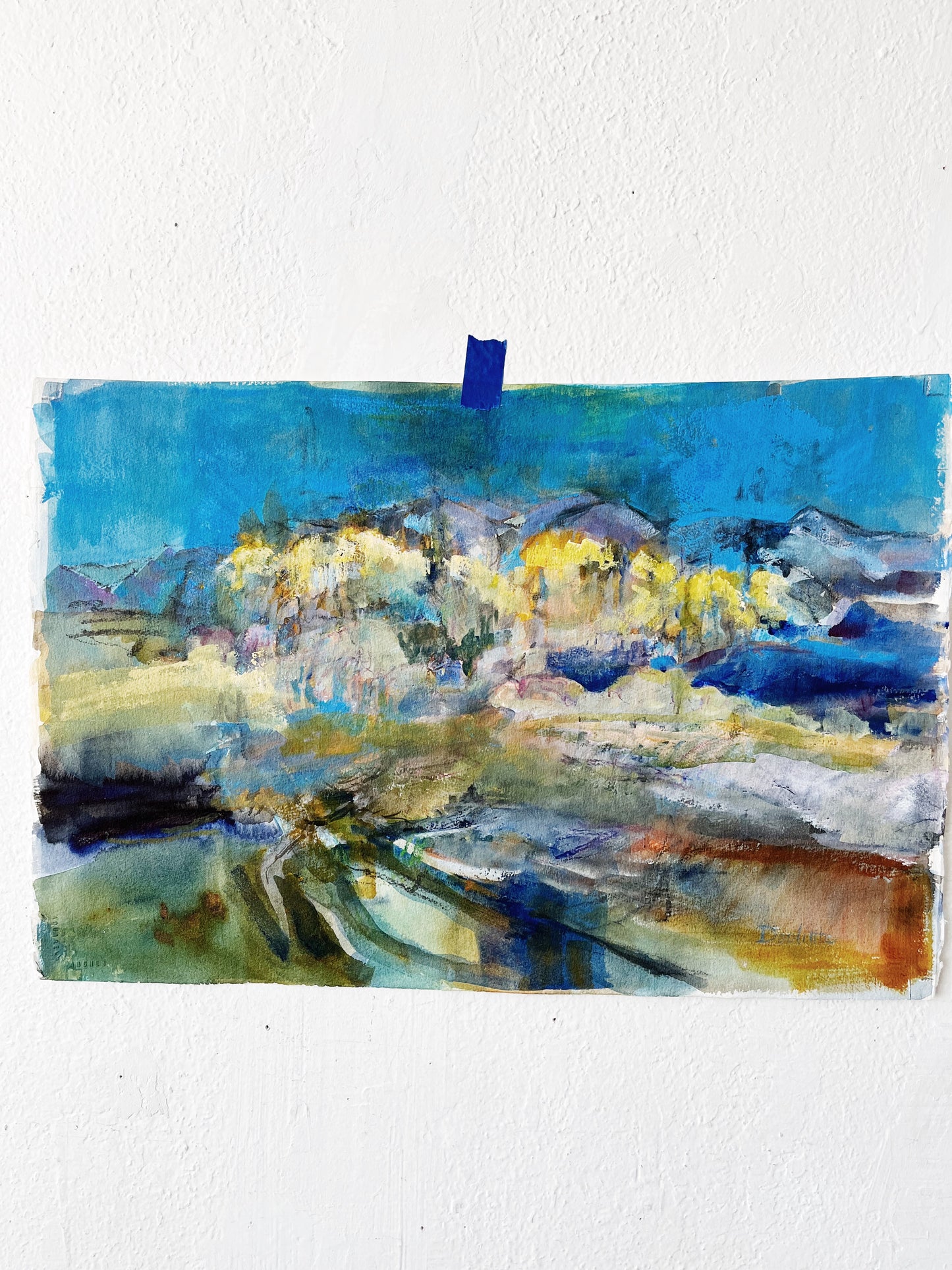 Original Abstract Watercolor Painting