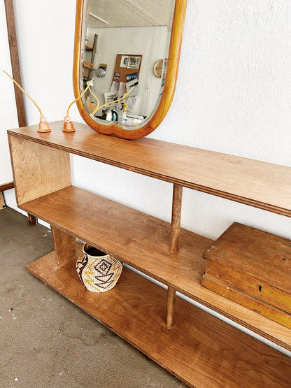 Large Handmade Modern Craft Wood Shelf