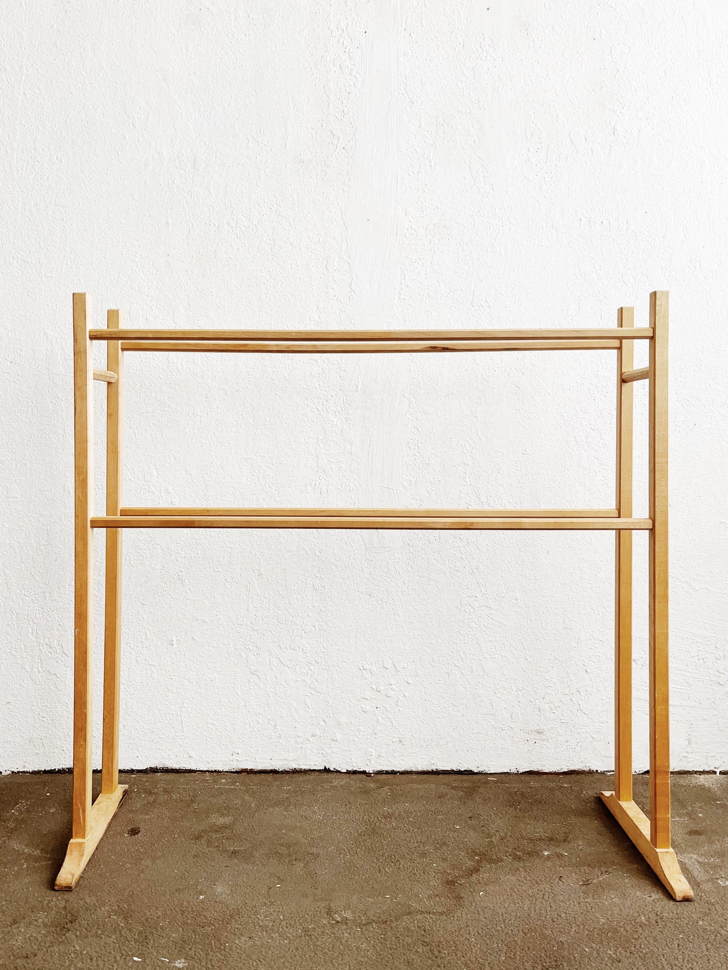 Natural Birch Textile Rack