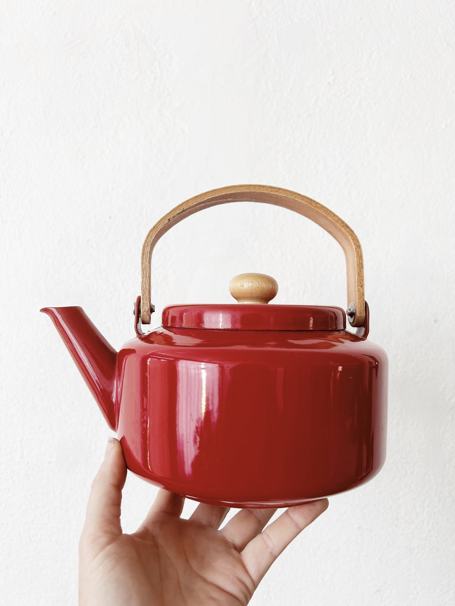 Mid Century Enamel Kettle