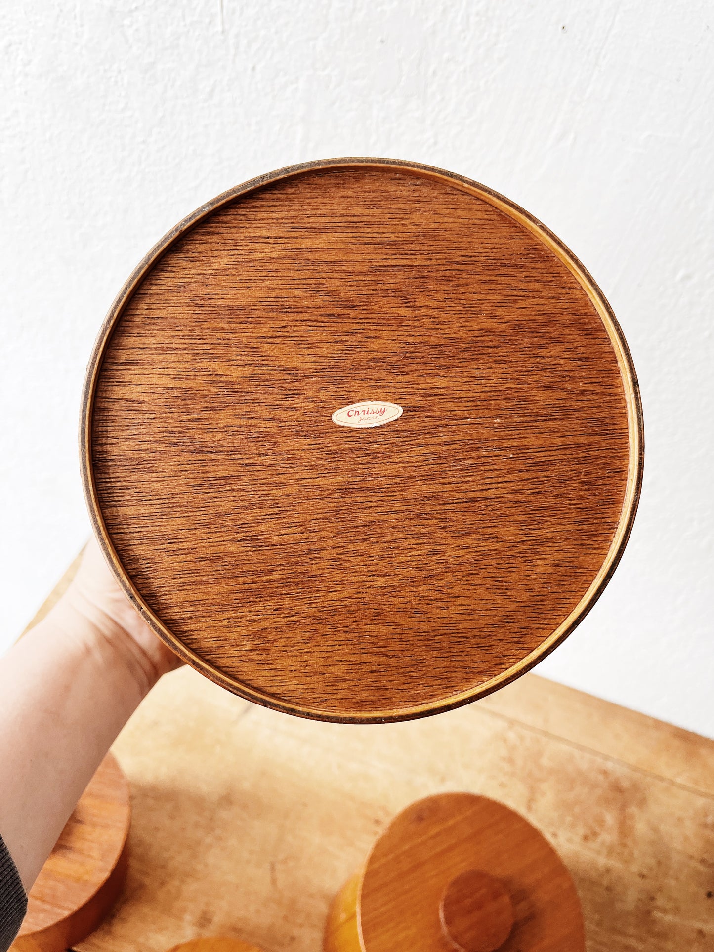 Mid Century Wood Canister Set