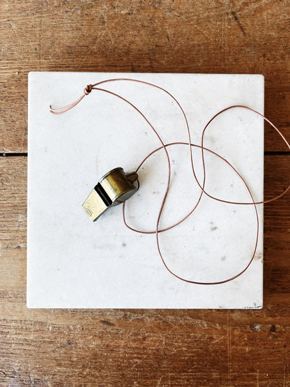 Vintage Brass Gym Whistle