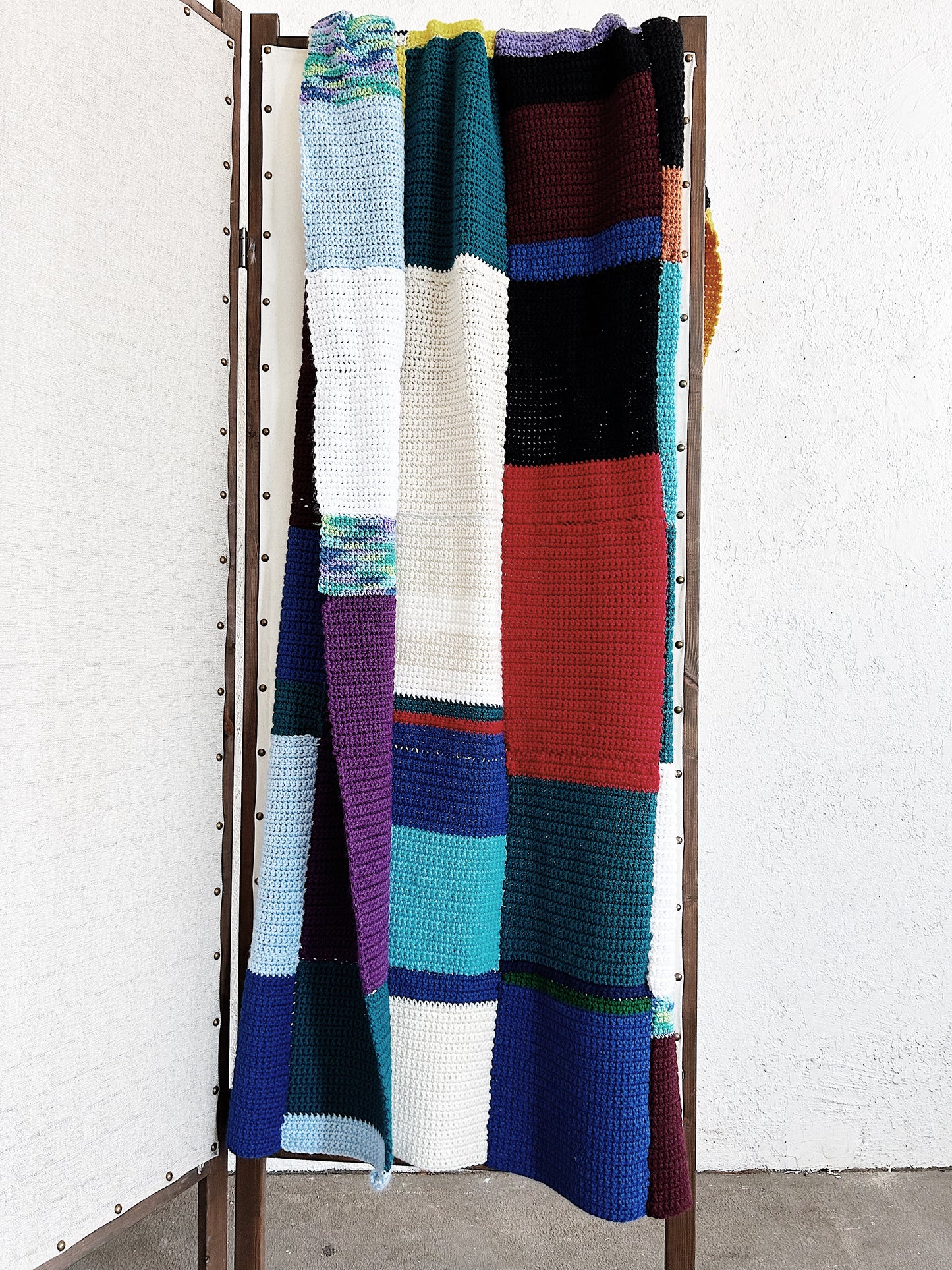 Crochet Color Block Afghan