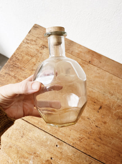 Old Faceted Glass Decanter