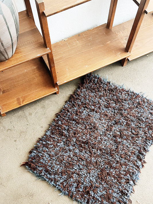 Handwoven Linen Shag Rug